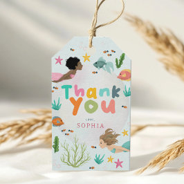 Etiqueta Para Presente Girls Two the Sea Mermaid Birthday Favor