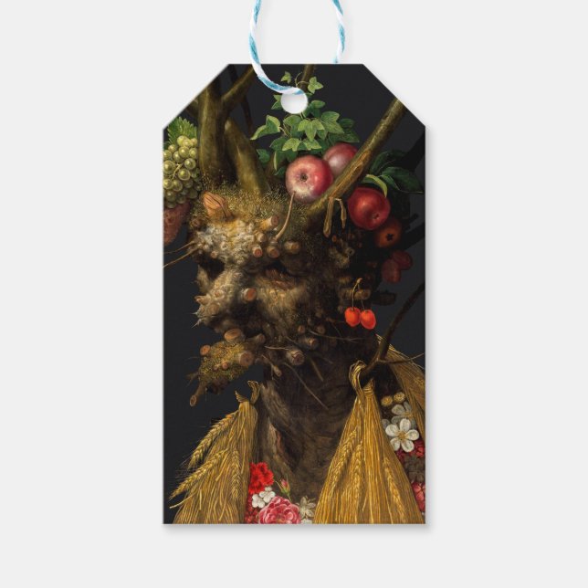 Etiqueta Para Presente Giuseppe Arcimboldo - Quatro Assentos numa Cabeça (Frente)