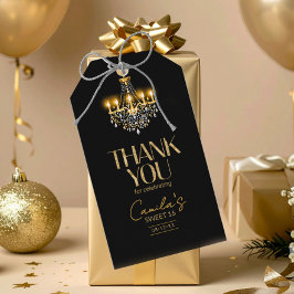 Etiqueta Para Presente Glam Chandelier Sweet 16 ID1108