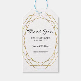 Etiqueta Para Presente Glitter Geométrico Modern Weding Favor Obrigado