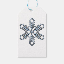 Etiqueta Para Presente Glitter Snowflake - Baby Blue Branches