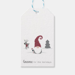 Etiqueta Para Presente Gnome e Reindeer - design do tomate escandinavo