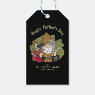 Etiqueta Para Presente Gnomo de Jardim do Handyman Personalizado