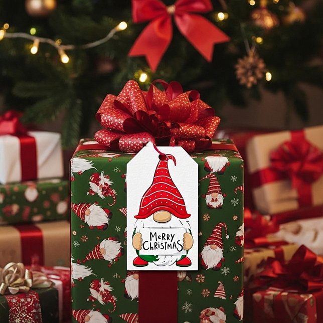 Etiqueta Para Presente Gnomo de Natal (Criador carregado)