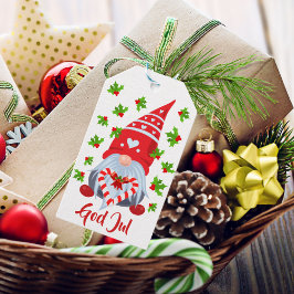 Etiqueta Para Presente Gnomo Sueco com Corações