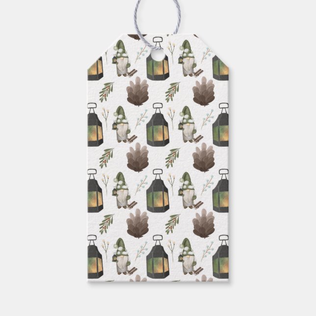 Etiqueta Para Presente Gnomos e Lamps (Frente)