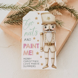 Etiqueta Para Presente Go Nuts And Paint Me Christmas Kids Nutcracker Tag
