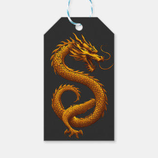 Etiqueta Para Presente Golden Dragon
