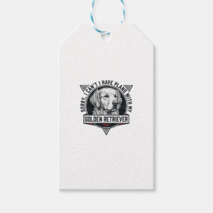 Etiqueta Para Presente Golden Retriever Desculpe Tenho Planos Amante de C
