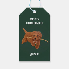 Etiqueta Para Presente Goldie Doodle Green