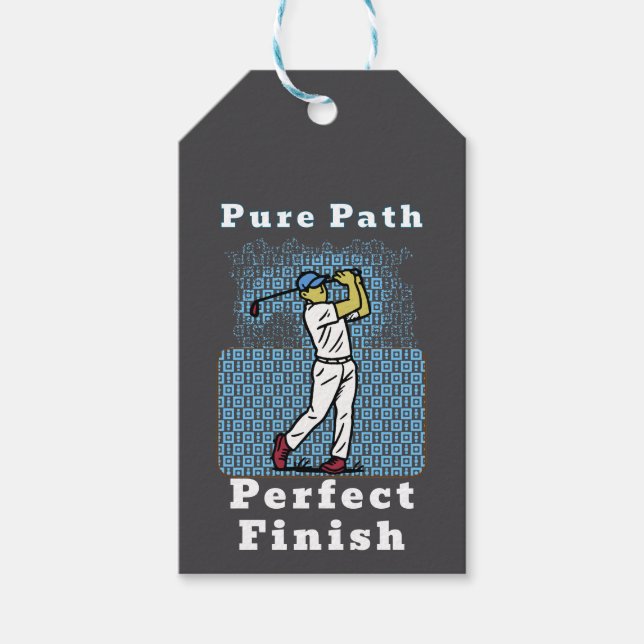 Etiqueta Para Presente golf player (Frente)