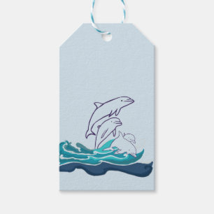 Etiqueta Para Presente Golfinhos Desenho Etiqueta de Presente Personaliza