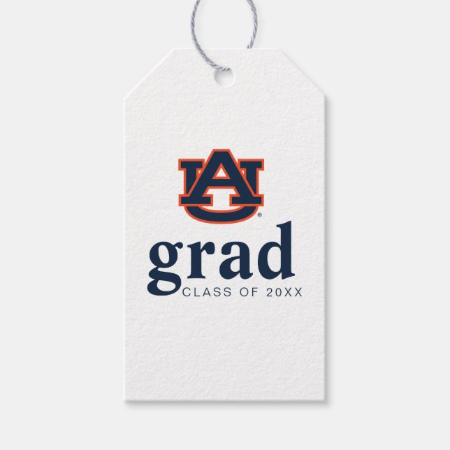 Etiqueta Para Presente Graduação da Universidade Auburn | Auburn Tigers (Frente)