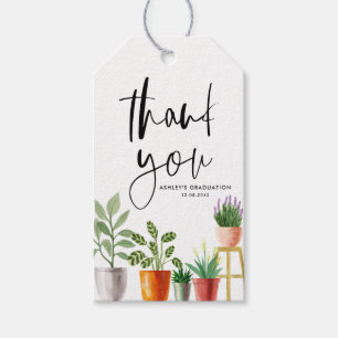Etiqueta Para Presente Graduação De Boho Potted Para Instalações Doméstic