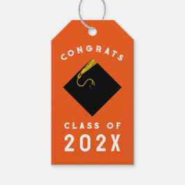 Etiqueta Para Presente Graduação Laranja 2025