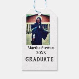 Etiqueta Para Presente Graduation photo name year class university simple