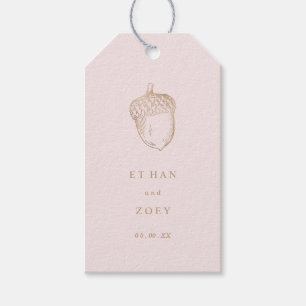 Etiqueta Para Presente Gráfico de Rosa Dourado PixDezines