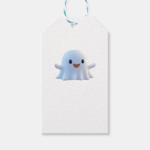 Etiqueta Para Presente Gráfico Retroativo de Pequeno Boo Bonito