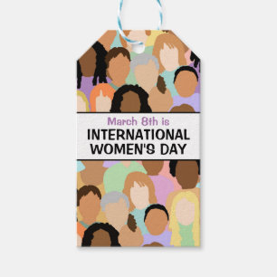 Etiqueta Para Presente Grande Dia Internacional da Mulher - 8 de março