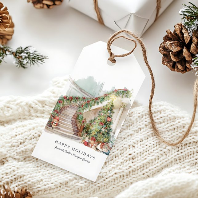 Etiqueta Para Presente Grande Hotel Escadaria de Natal (Criador carregado)
