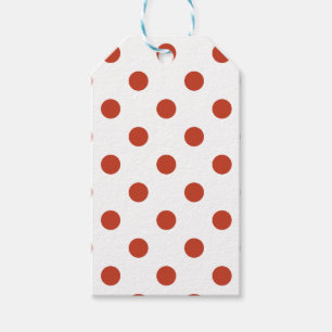 Etiqueta Para Presente Grandes bolinhas - vermelho Pastel escuro no