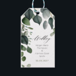 Etiqueta Para Presente Greenery e Eucalyptus Wedding<br><div class="desc">Coleção de Greenery e Eucalyptus Wedding. Pacote de cheios disponível https://www.zazzle.com/collections/greenery-119810626079950849</div>
