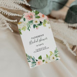 Etiqueta Para Presente Greenery Elegant Floral Chá de panela<br><div class="desc">Estas elegantes etiquetas de presente de chá de panela floral verde são perfeitas para uma celebração de chá de casamento moderna. A design apresenta rosas brancos,  cor-de-rosa e pincéis pintados à mão e um toque de verde e beleza artística inspiradora.</div>