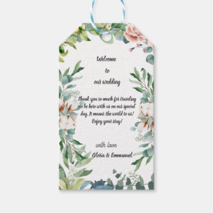 Etiqueta Para Presente Greenery Eucalyptus Sai Floral Casamento