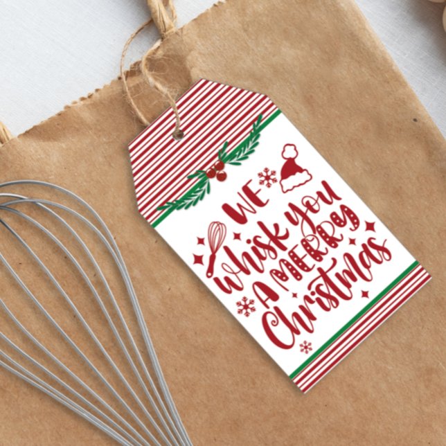 Etiqueta Para Presente Gritamos uma Pop de Natal Feliz (We whisk you a Merry Christmas Tag)