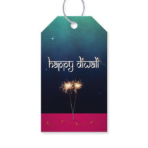 Gritando Feliz Diwali - Etiqueta de Presente