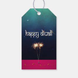 Etiqueta Para Presente Gritando Feliz Diwali - Etiqueta de Presente