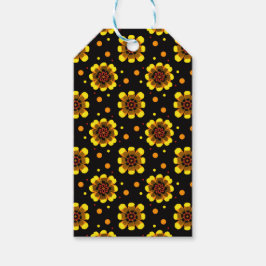 Etiqueta Para Presente Groovy 70s Daisy Flower Power Pattern