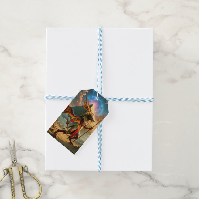 Etiqueta Para Presente Guardião do Portão Celestial – Anúbis (Com cordão)