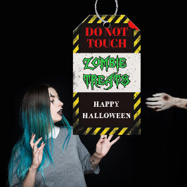 Etiqueta Para Presente guloseimas de zumbi festa de halloween