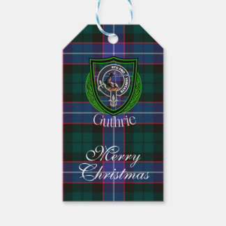 Etiqueta Para Presente Guthrie Scottish Clan Tartan & Crest