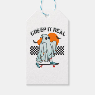 Etiqueta Para Presente Halloween Creep It Real Funny Ghost Halloween
