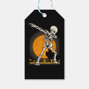 Etiqueta Para Presente Halloween Dabbing Skeleton Costume