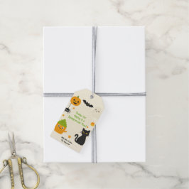 Etiqueta Para Presente Halloween Editável – Festa do Pequeno Monstro