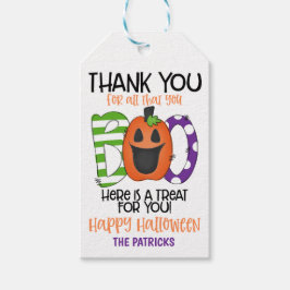 Etiqueta Para Presente Halloween Obrigado Tag do presente