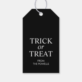 Etiqueta Para Presente Halloween Personalizado de Doce ou Travessura