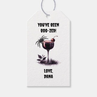 Etiqueta Para Presente Halloween personalizado "You've Boozed"
