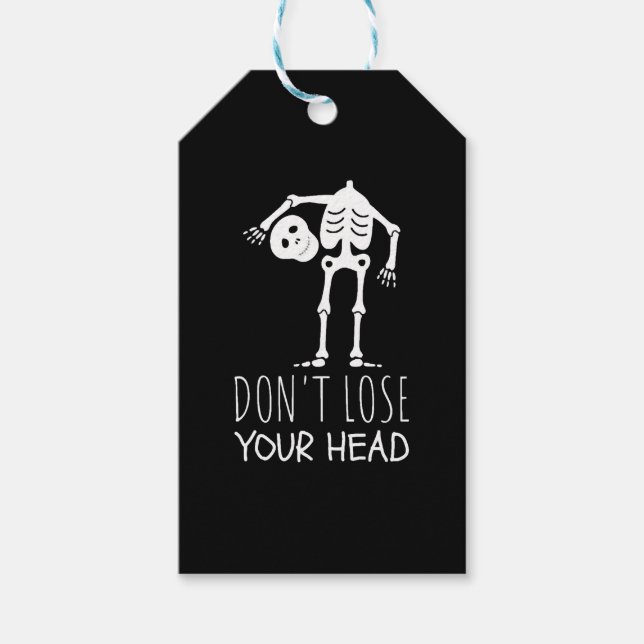 Etiqueta Para Presente Halloween Skeleton (Frente)