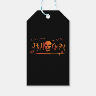 Etiqueta Para Presente Halloween Skull