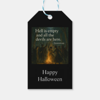 Etiqueta Para Presente Halloween Spooky Gift Tags - Inferno está vazio