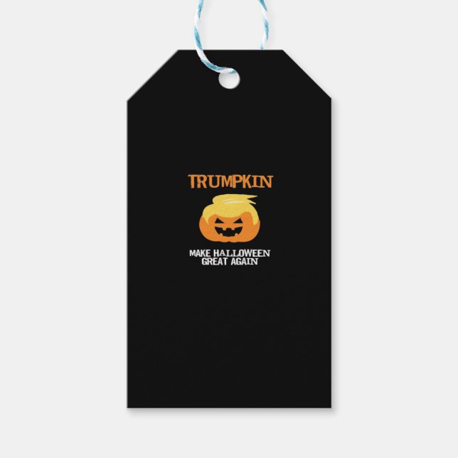 Etiqueta Para Presente Halloween Trumpkin V3 (Frente)