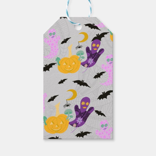 Etiqueta Para Presente Halloween Whimsy (Frente)