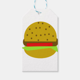 Etiqueta Para Presente hambúrguer de comida rápida de comida de hambúrgue