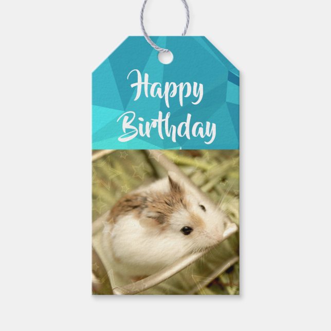 Etiqueta Para Presente Hammyville - Hamster Bonito (Frente)