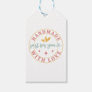 Etiqueta Para Presente Handmade With Love Stickers | Just For You Labels