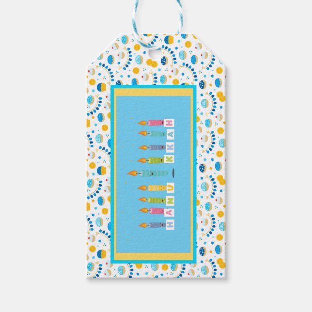 Etiqueta Para Presente Hanukkah (Frente)